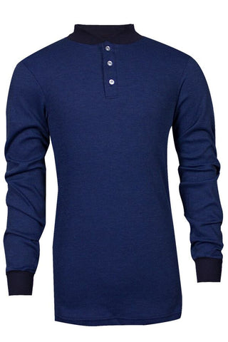 NSA TECGEN Select™ FR Long Sleeve Henley Royal Blue - 13 Cal (C541NRBBSLS)