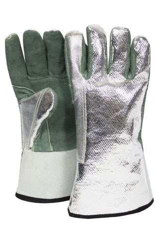 NSA Leather Glove with Aluminzed OPF Back - (DJXGSP382)