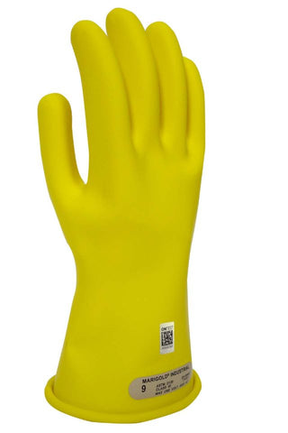 NSA Class 00 Rubber Voltage Gloves, Yellow (DWH1100)