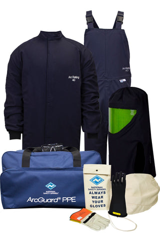 NSA ArcGuard® Compliance™ Arc Flash Kit with Short Coat & Bib Overall ( KIT4SC40)