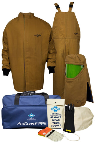 NSA ArcGuard® Arc Flash Kit with Short Coat & Bib Overall (KIT4SC65)