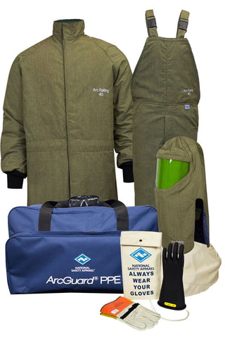 NSA ArcGuard® RevoLite™ Arc Flash Kit with Short Coat & Bib Overall (KIT4SCLT40)