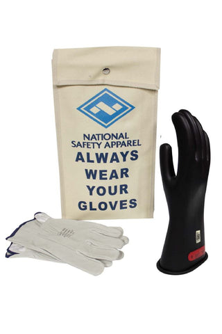 NSA Class 0 ArcGuard® Rubber Voltage Glove Premium Kit - Black (KITGC0)