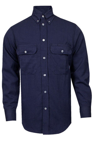 NSA 6 oz. CARBONCOMFORT™ FR Work Shirt Navy - 9.3 Cal (SHR-DWWS02-NB)