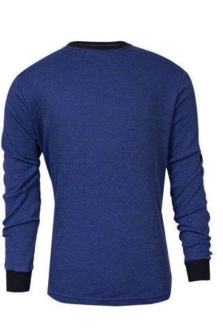 NSA TECGEN Select™ FR Long Sleeve T-Shirt Royal Blue with Navy Blue cuffs and collar - 13 Cal (C541NRBLS)