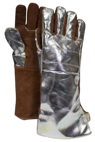 NSA Thermal Leather Glove with Snap Adjustment - (DJXG705)