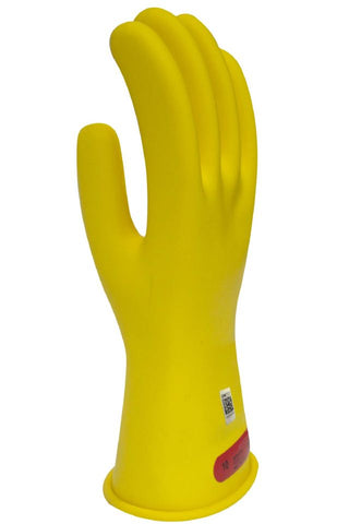 NSA Class 0 Rubber Voltage Gloves, Yellow (DWH110)