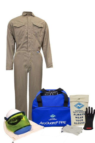 NSA ArcGuard® Arc Flash Kit with FR Coveralls, No Gloves (KIT2CVPR08)